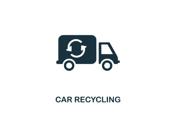 Car Recycling Icon: A Symbol of Sustainable Design and Practical Application
