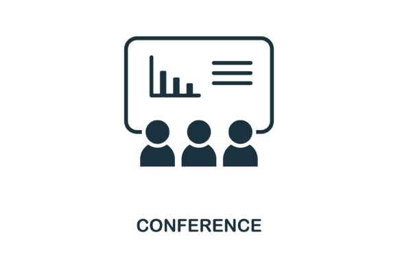 Conference Icon: Creative Design Element for Modern Web Projects