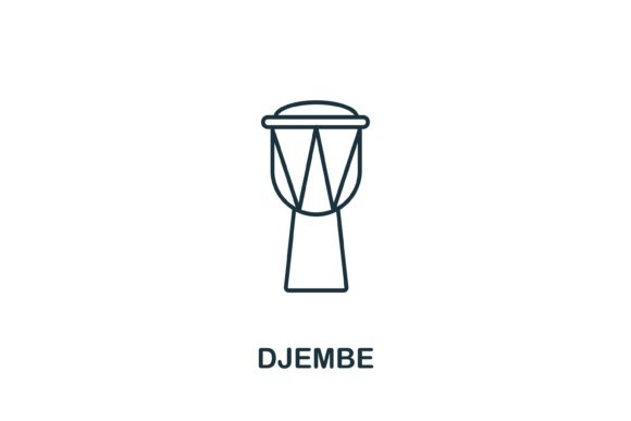 Djembe Icon for Creative Music Projects