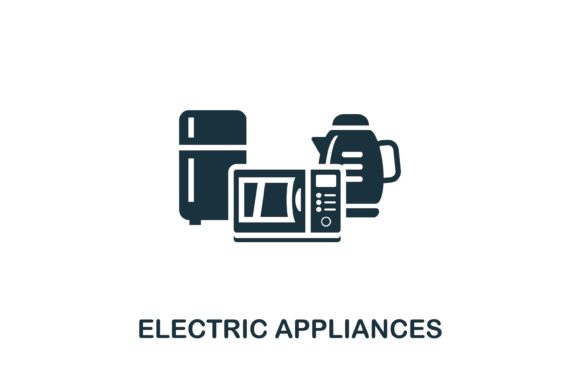 Electric Appliances Icon: A Versatile Design Asset