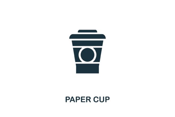 Paper Cup Icon: Creative Design Element for Modern Projects
