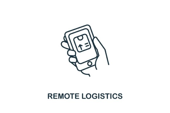 Remote Logistics Icon from Industry 4: A Practical Design Asset for Modern Projects