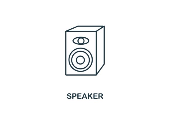 Speaker Icon from Party Collection: A Versatile Design Element for Modern Projects