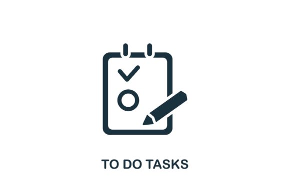 Todo Tasks Icon: Simple Design for Productivity Projects